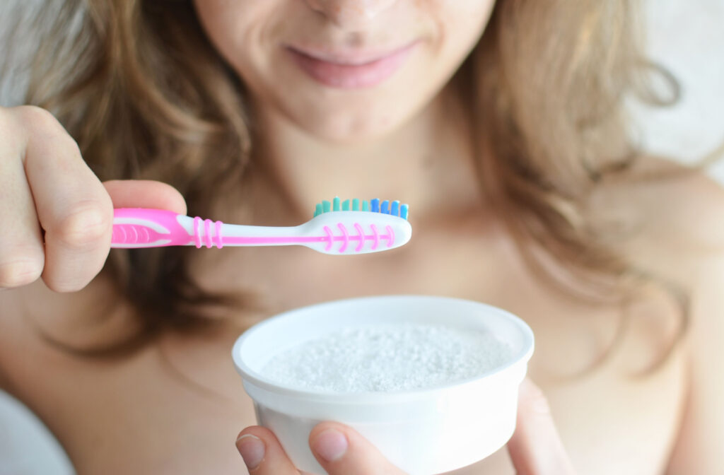 1. Brush with Baking Soda Occasionally