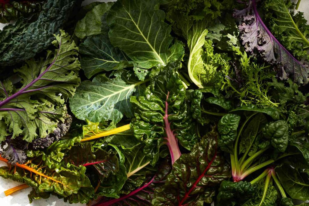 Leafy Green Vegetables: Kale, Spinach, Collards