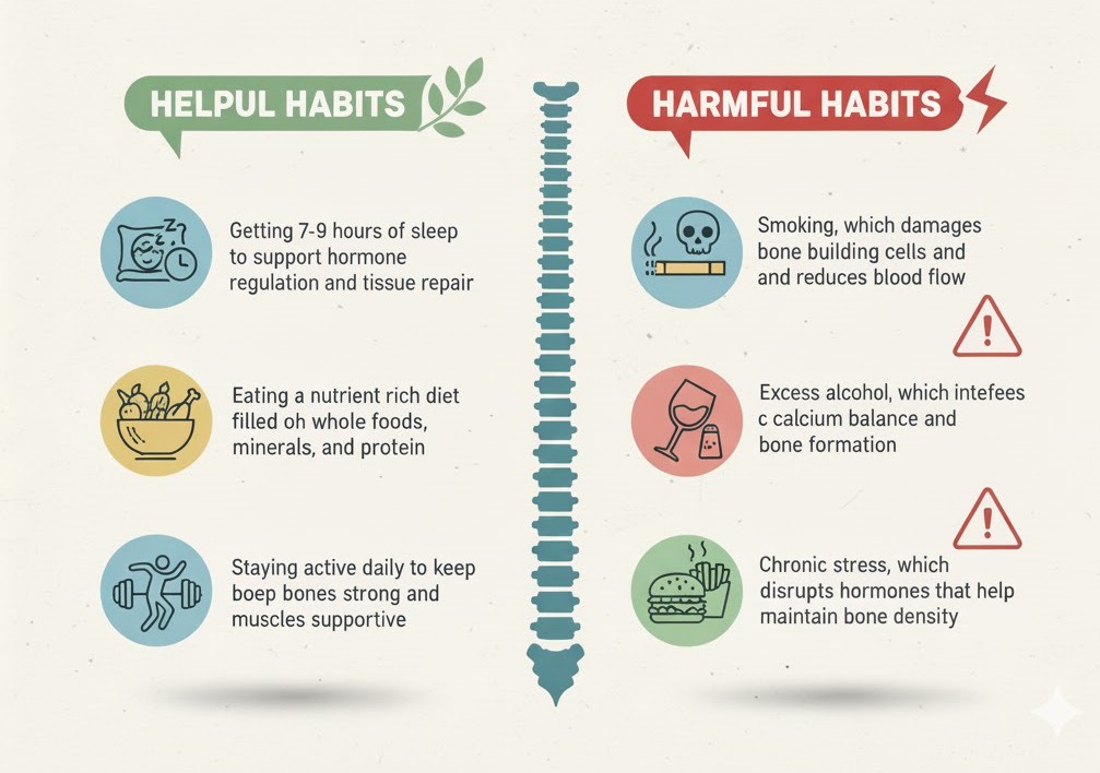 Adopt Lifestyle Habits That Support Bone Health
