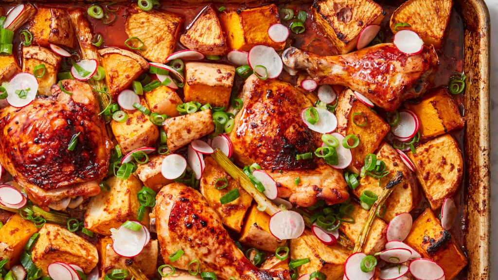 Baked Chicken with Roasted Vegetables