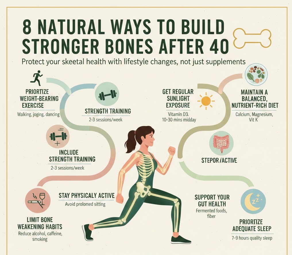 Natural Ways to Strengthen Your Bones After 40