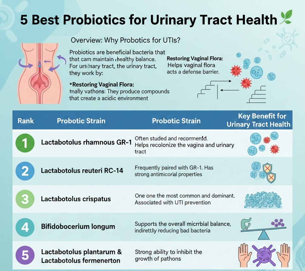 5 Best Probiotics for Urinary Tract Health