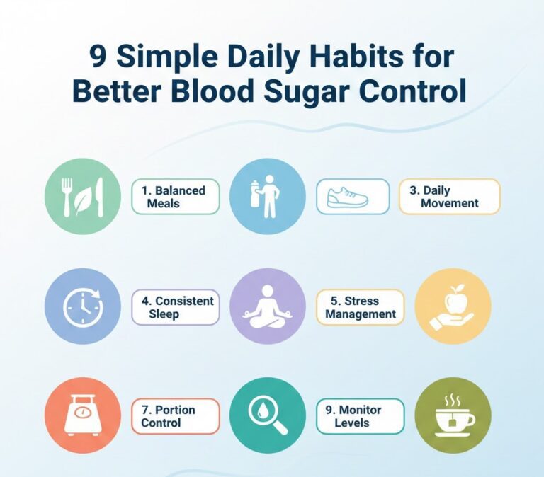 9 Simple Daily Habits for Better Blood Sugar Control