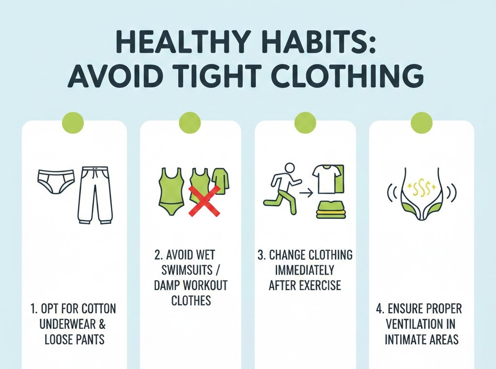 Avoid Tight Clothing