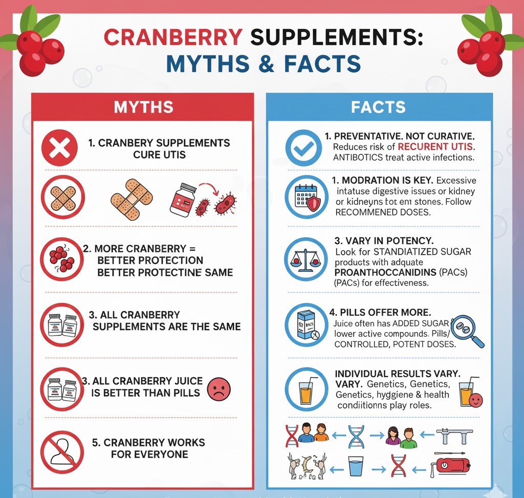 Common Myths and Facts About Cranberry Supplements