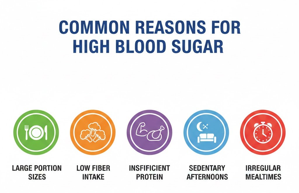 Common Reasons for High Blood Sugar


