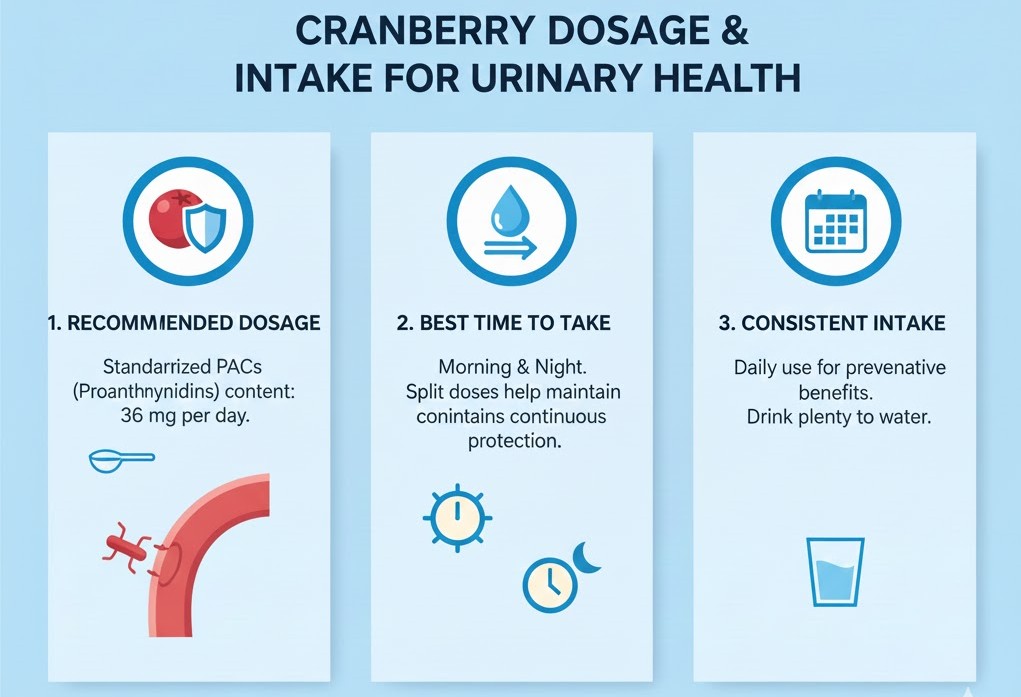 Cranberry Dosage and Intake for Urinary Health