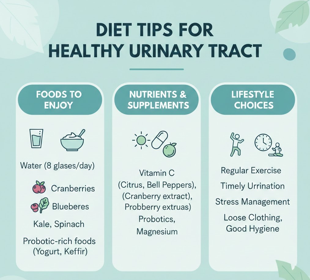 Diet Tips for Healthy Urinary Tract: Foods, Nutrition, and Lifestyle