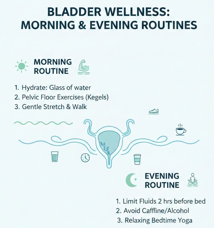 Morning and Evening Routines for Bladder Health