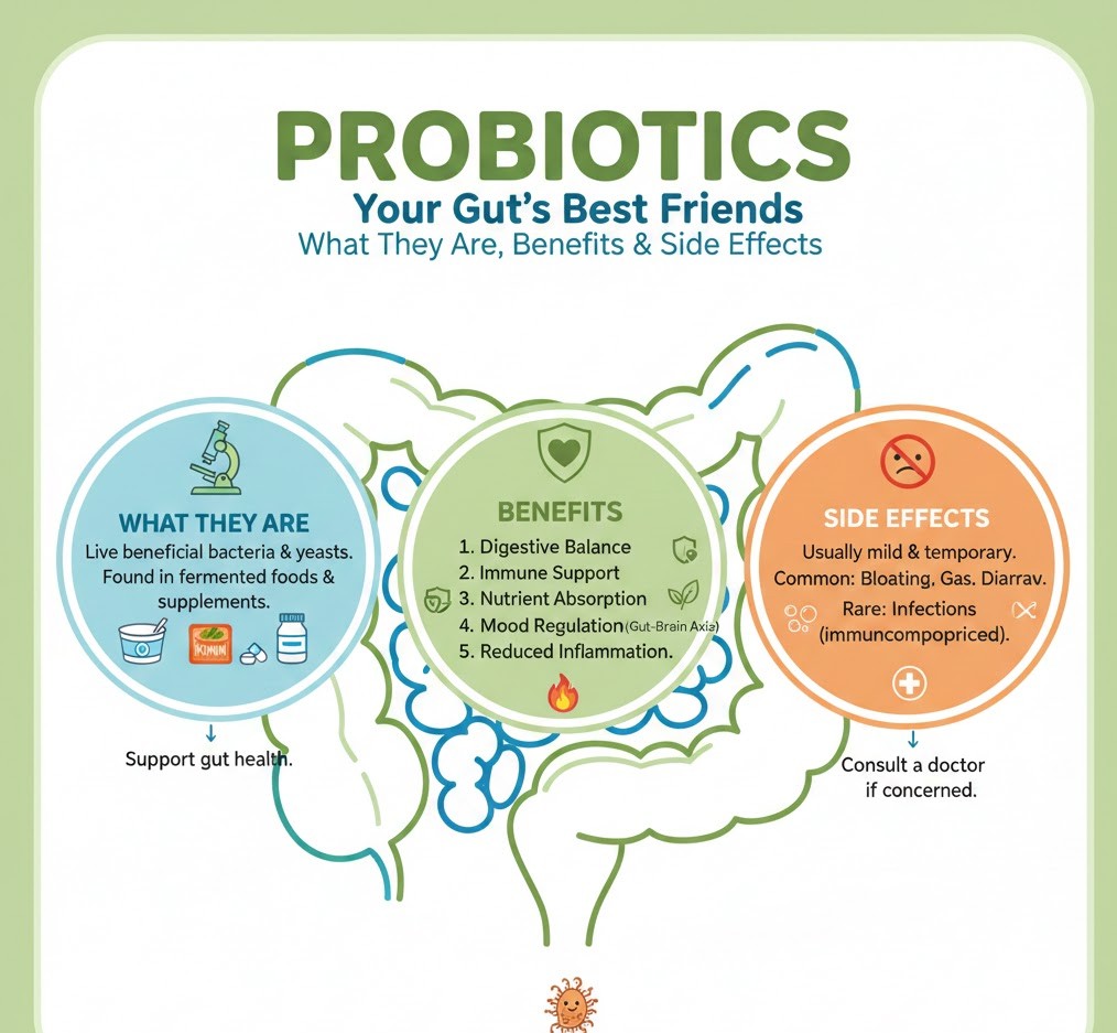 Probiotics: What They Are, Benefits & Side Effects
