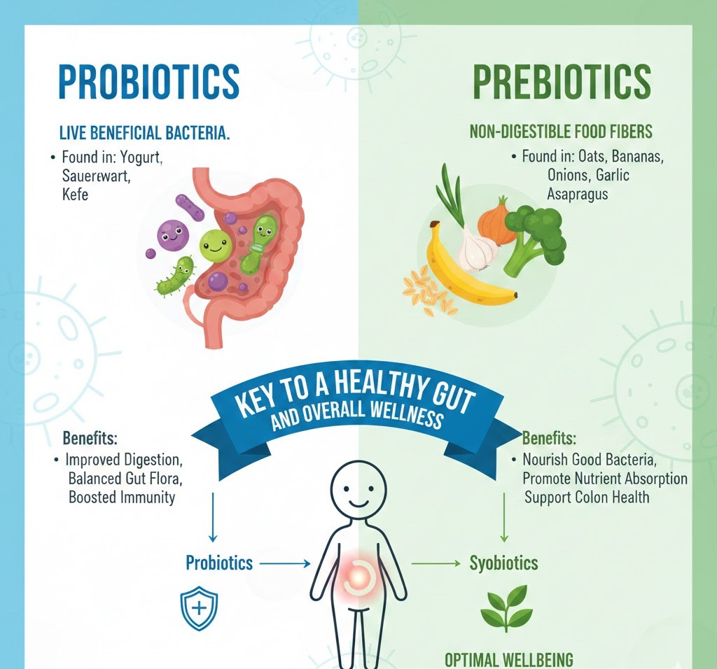 Probiotics and Prebiotics: Key to a Healthy Gut and Overall Wellness