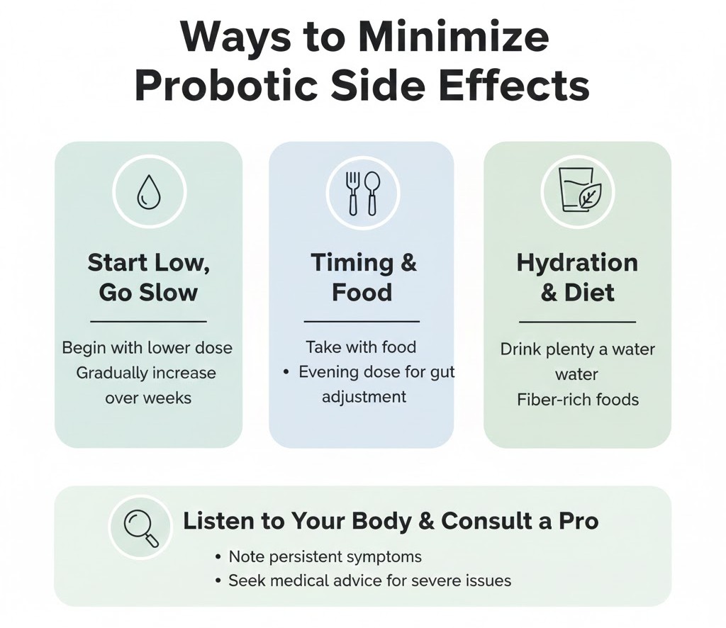 Ways to Minimize Probiotic Side Effects