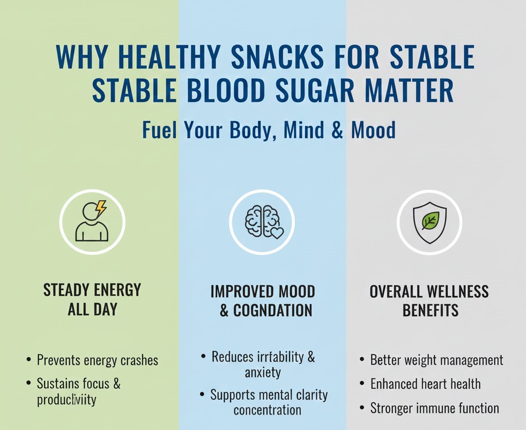 Why Healthy Snacks for Stable Blood Sugar Matter